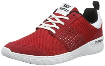 Men’s SCISSOR Low-Top Sneakers Red Size: 6