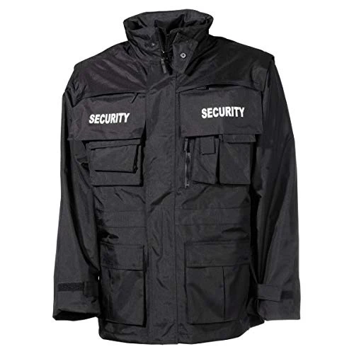 Men's Security Jacket Black Size 3XL