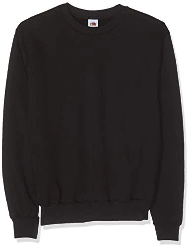 Men's Set-in Classic Sweater, Black, L UK