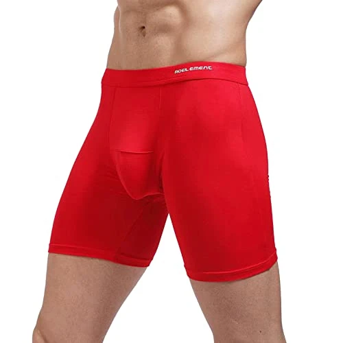 Men's Sexy Out Running Tight Pant Comfortable Breathable Boxers underpant Buttock Movement Pants Underwear Pant Famous Underwear Red