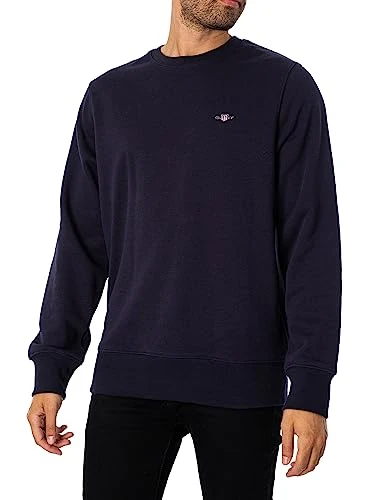 Mens Shield Crew Neck Sweater Navy L