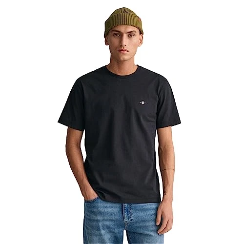 Mens Shield Short Sleeve T-Shirt - Black 005 - M