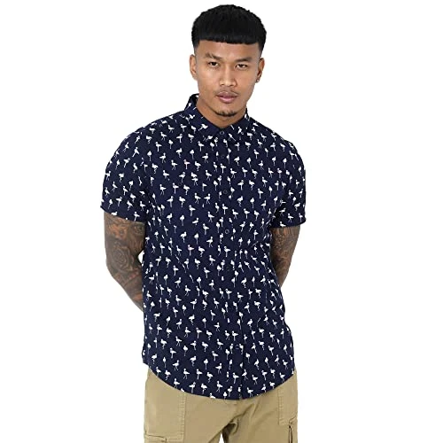 Mens Short Sleeve All Over Print Summer Casual Shirt Collection