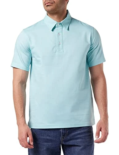 Men's Short Sleeve, Collar, Fashion, Regular T-Shirt Polo, Green, XXL