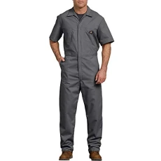 Men's Short-Sleeve Coverall, Gray, S Shorts,33999GY