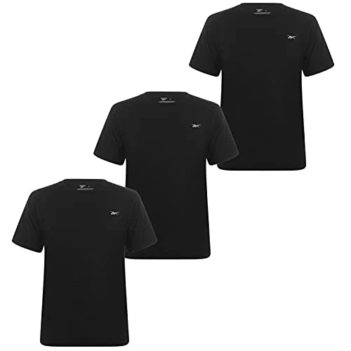 Men's Short Sleeve Crew Neck T Shirt, Black, S