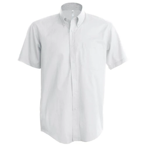 Mens Short Sleeve Easy Care Oxford Shirt (S) (White)