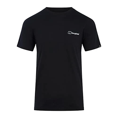 Men's Short Sleeve Graphic T-Shirt, Buttermere Black, M