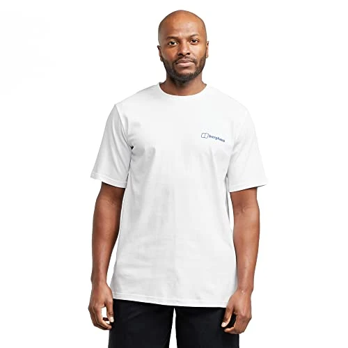 Men's Short Sleeve Graphic T-Shirt, Mont Blanc White, L