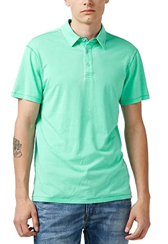 Men's Short Sleeve Knit Polo T-Shirt, Cockatoo S23, Medium