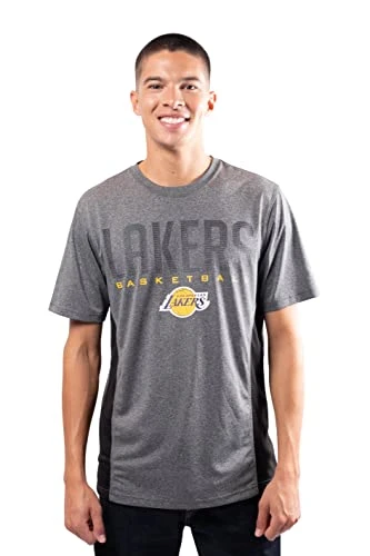 Men's Short Sleeve  NBA Men s Active Tee Shirt, Charcoal Heather, UK