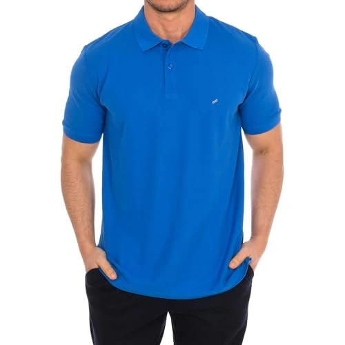 Men's Short Sleeve Polo Shirt 75108-181990, blue, XL