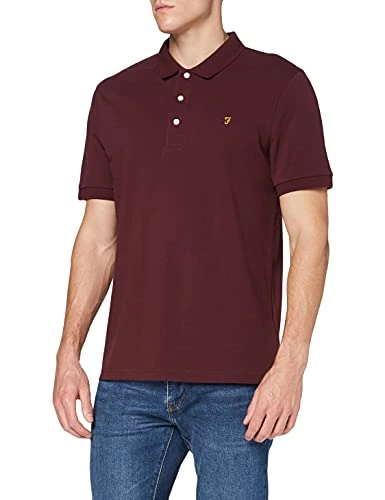 Mens Short Sleeve Polo Shirt  Red S