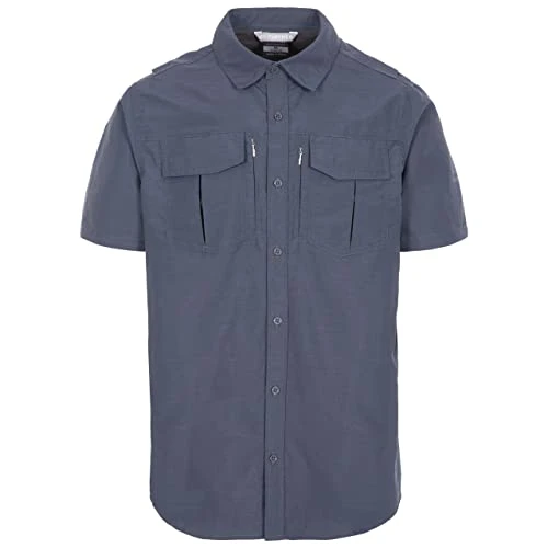 Mens Short Sleeve Shirt Quickdry UV Summer Travel Top