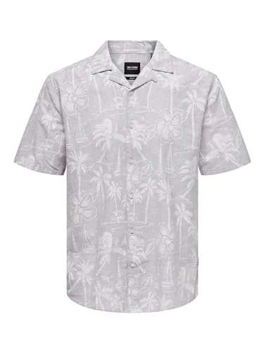 Men's Short Sleeve Shirt Tropical Summer Top with Summer Pattern Comfortable Casual Blouse, Colours: