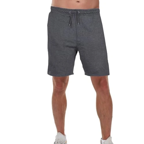 Men's Shorts Fleece Jogging Sweat Short Drawstring Casual Training Running and Workout UK Sizes S-3X