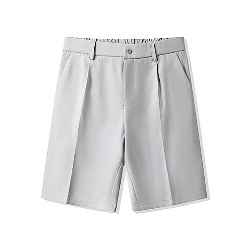 Men's Shorts: Male Chino Shorts Normal Cut Medium Waist Shorts Business Cargo Trousers Cotton Twill 