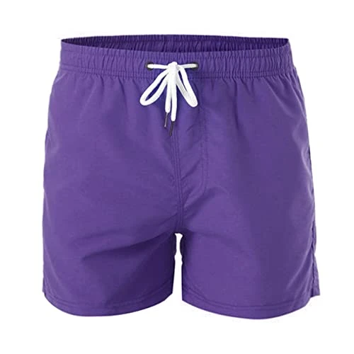 Men's Shorts Swimming Trunks Beach Shorts Board Shorts Quick-Drying Sports Net Beach Short Dry Speed with Inner Casual Shorts Men's Shorts for Men Swimming Trunks 7, purple, 4X-Large
