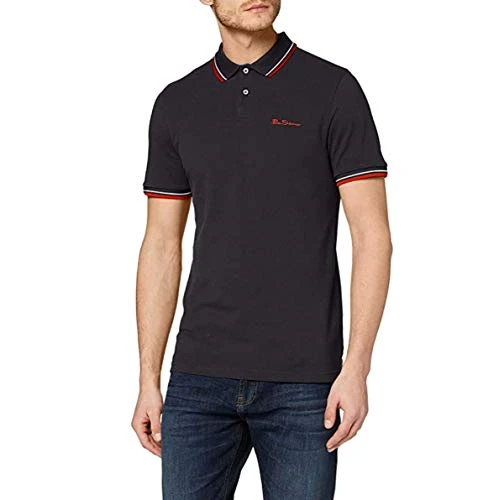 Men's Signature Polo Shirt, Black (Black 290), Medium (Size:M)