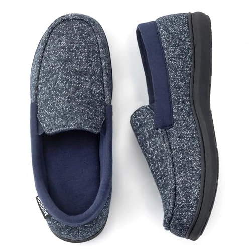 Men's SILVADUR Anti-Odor Moc Slipper, Size 11 UK Men, Navy