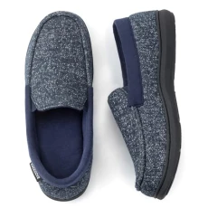 Men's SILVADUR Anti-Odor Moc Slipper, Size 11 UK Men, Navy