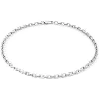 Men's Silver Stainless Steel Chain Necklace