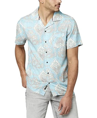 Men's Simond Button Down Shirt, Sky Blue, Medium