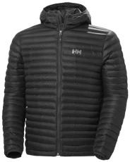 Mens Sirdal Hooded Insulated Jacket, M, Black
