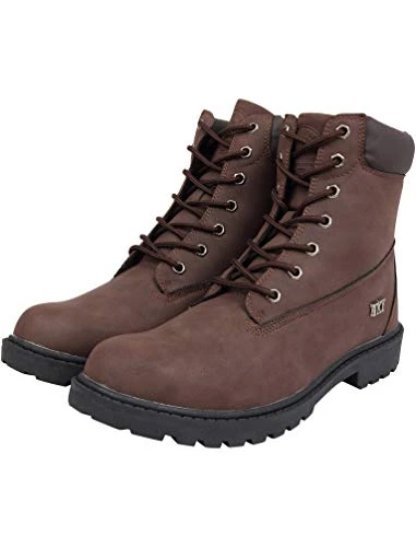 Men's Sirius Military Style Ankle Boots - Brown - UK 8 - EU 42