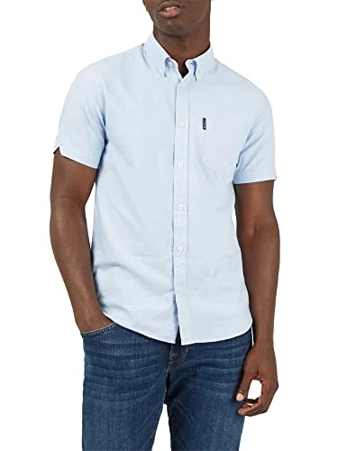 Mens Sky Casual Button Up Shirt