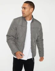 Men's Slate Onion Quilted Bomber Jacket