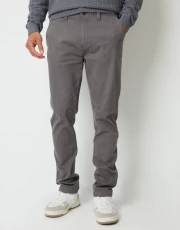 Men's Slate Slim Fit Stretch Canvas Trousers