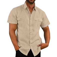 Men's Sleeveless Summer Tank Top Stringer Fitness Muscle Shirt Cotton Linen T-Shirt Casual Plain Tank Shirt Lightweight Breathable Shirt Blouse Vest Shirts for Men Functional Shirt, Z02-beige, 3XL