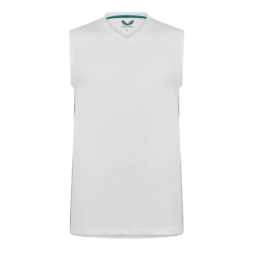 Mens Sleeveless Top Test White L