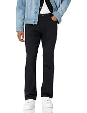 Men's Slim-Fit Bootcut Jeans, Black, 32W / 30L