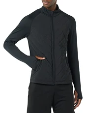 Men's Slim-Fit Performance Stretch Quilted Active Jacket, Black, XS Men's Slim-Fit Performance Stretch Quilted Active Jacket, Black, XS