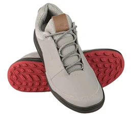 Men's Slippers | Golf Leather Shoes | Golf Shoes for Men | Men's Leather Trainers | Colour: Grey Size 42