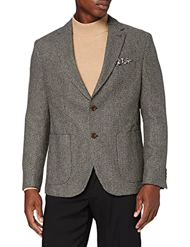 Men's Smart Casual Sakko Michel3 Voyage Travelsakko Blazer, Beige (Macadamia 7820), 26
