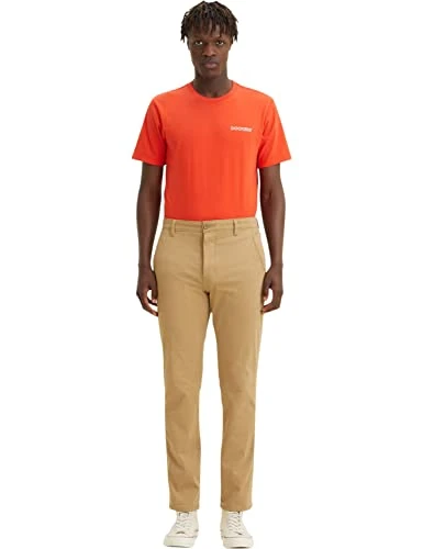 Men's Smart Supreme Flex Slim Trousers, Harvest Gold, 32 W/32 L