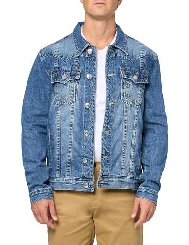 Men's SN Jimmy Jacket Rope Stitch Logo, Itonda Medium Wash, L