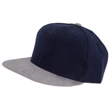 Mens Snapback Baseball Cap (One Size) (Navy/Grey) Mens Snapback Baseball Cap (One Size) (Navy/Grey)