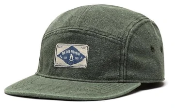 Men's Snapback Cap Washed Cotton Baseball Cap Denim 5 Panel Hat Women's Adjustable Flat Brim Caps Vintage Hip Hop Cap Unisex Distressed Trucker Cap Classic Outdoor Sports Cap Linen Army Green