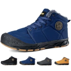 Mens Snow Boots Winter Boots for Men Warm Fur Lined Boots for Men Winter Snow Flat Ankle Shoes Waterproof Comfortable Non-Slip Lace Up Short Boots Outdoor Lightweight Walking Winter Shoes Mens Snow Boots Winter Boots for Men Warm Fur Lined Boots for Men Winter Snow Flat Ankle Shoes Waterproof Comfortable Non-Slip Lace Up Short Boots Outdoor Lightweight Walking Winter Shoes