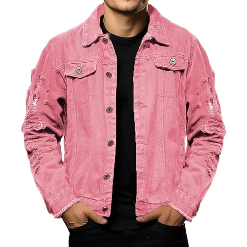 Mens Snow Jacket Deals Long Bomber Jacket Men Cargo Jacket Mens Mens Softshell Jackets Waterproof Army Bomber Jacket Men's Coats Summer Lightweight Work Jackets Men Metal Jacket Sale Pink