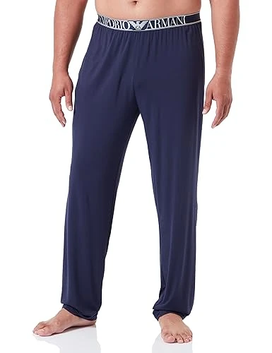 Men's  Soft Modal Men's Trousers Sweatpants, Navy, L UK