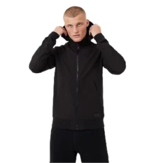 Mens Soft Shell Jacket Outerwear Top Black L Mens Soft Shell Jacket Outerwear Top Black L