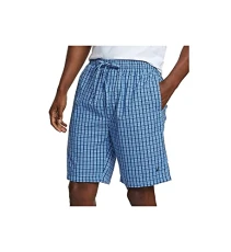 Men's Soft Woven 100% Cotton Elastic Waistband Sleep Pajama Short - Blue - X-Large Men's Soft Woven 100% Cotton Elastic Waistband Sleep Pajama Short - Blue - X-Large