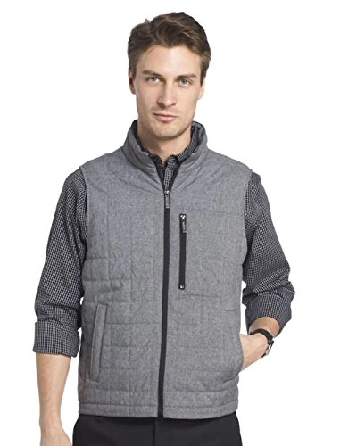 Men's Solid Traveler Quilted Vest
