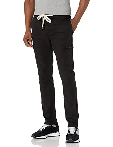 Men's Sorenson Stretch Twill Slim Cargo Jogger Pant, Black, 33