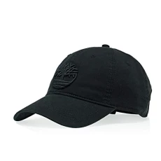 Men's Soundview Cotton Canvas Hat Cap, Black/Logo, One Size UK